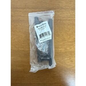 (2) Brainerd Bar 3.75" Center to Center Matte Black Cylindrical Bar Cabinet Pull